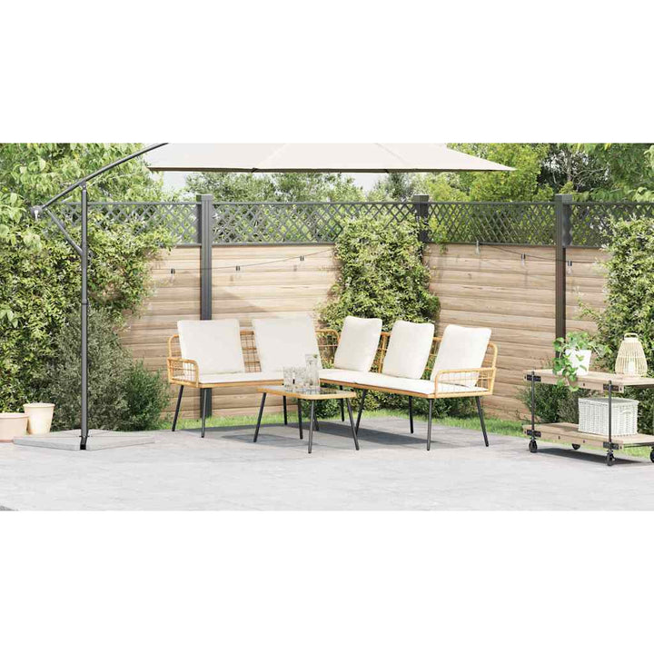 Sofa med pude Brun 61.5 x 123 x 82cm Metal