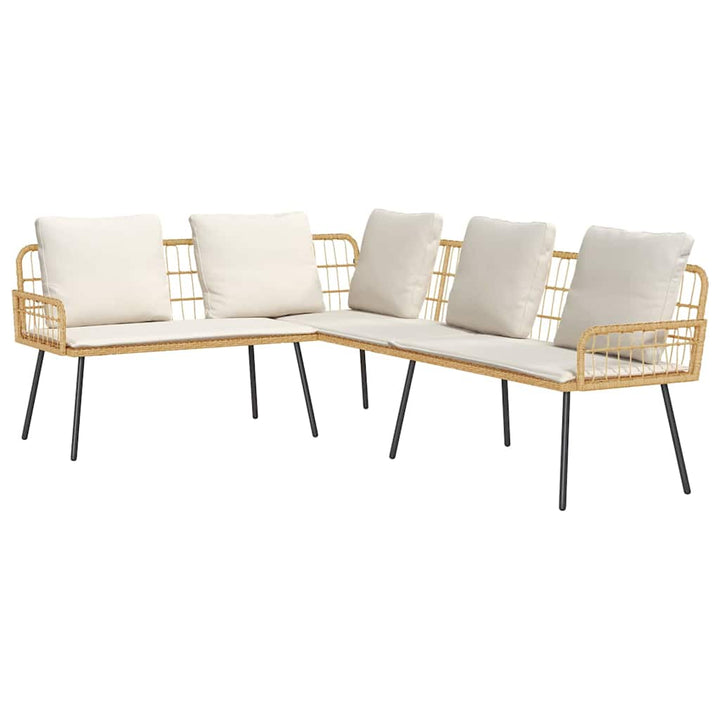 Sofa med pude Brun 61.5 x 123 x 82cm Metal