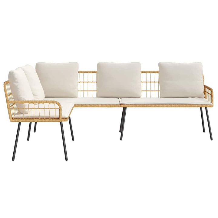 Sofa med pude Brun 61.5 x 123 x 82cm Metal