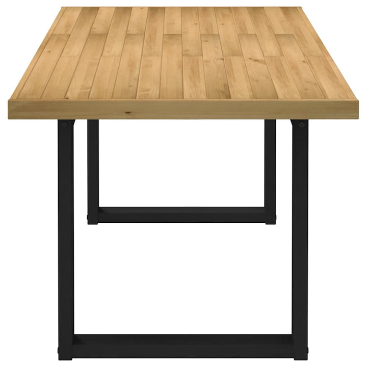 spisebord NOAIN U-formede ben 180x90x75 cm massivt træ fyrretræ