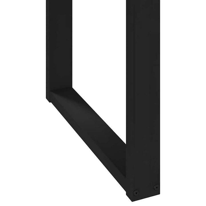 spisebord NOAIN U-formede ben 180x90x75 cm massivt træ fyrretræ
