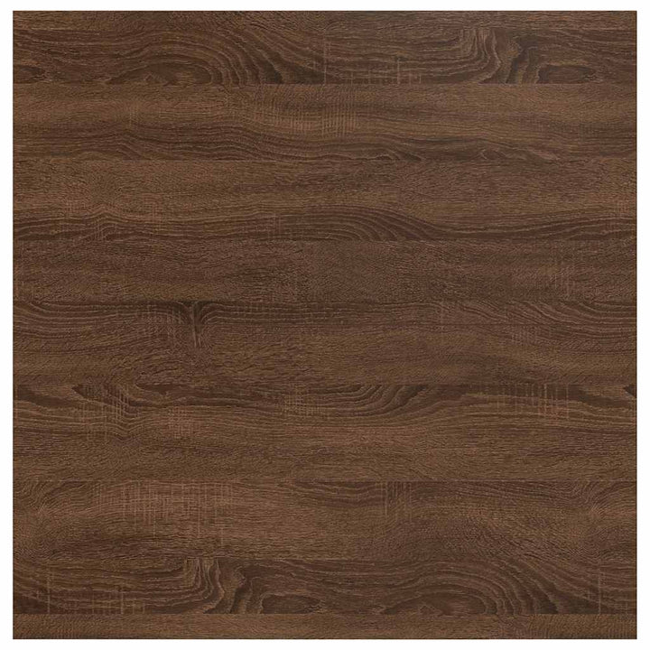 sofabord med skuffer 100x100x40 cm brun egetræsfarve