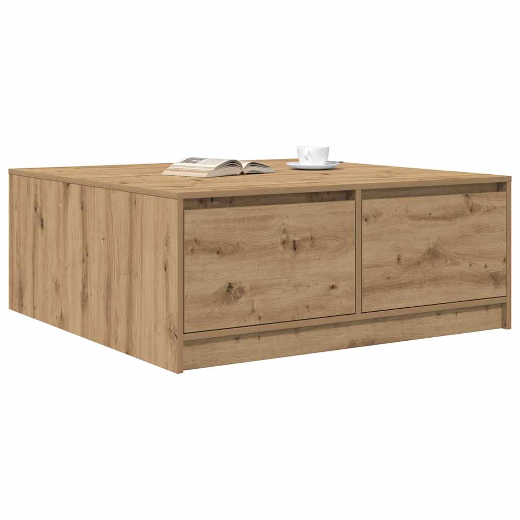 sofabord med skuffer 100x100x40 cm kunsteg