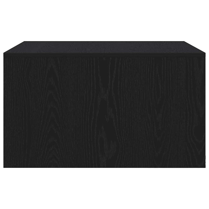 sofabord med skuffer 70,5x70x40 cm sort egetræsfarve