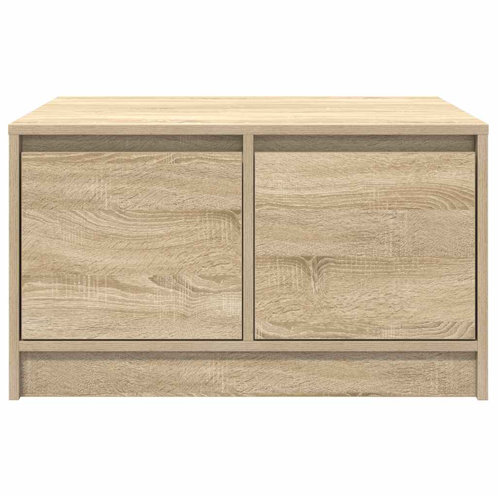 sofabord med skuffer 70,5x70x40 cm sonoma-eg
