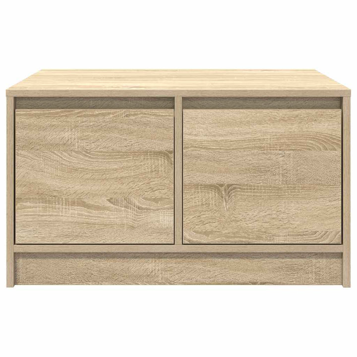 sofabord med skuffer 70,5x70x40 cm sonoma-eg