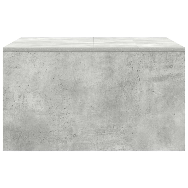 sofabord med skuffer 70,5x70x40 cm betongrå
