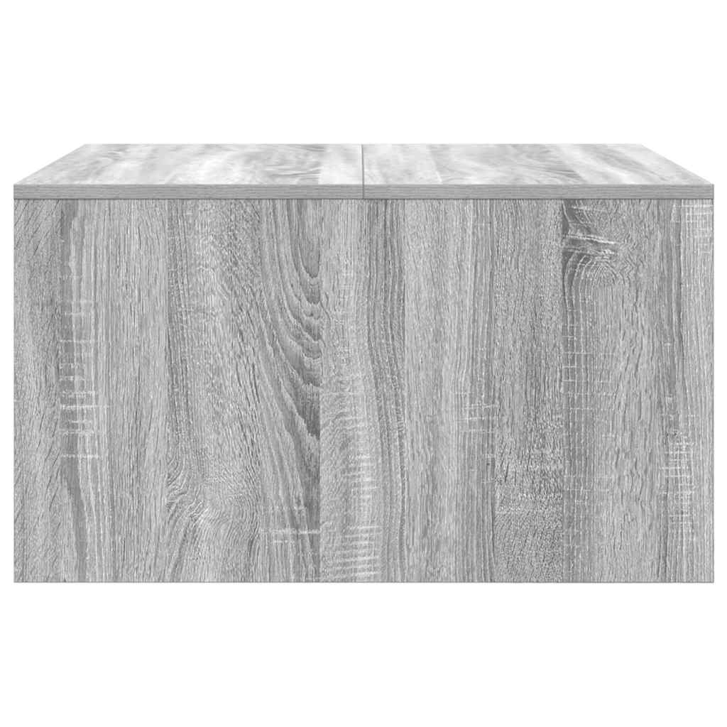 sofabord med skuffer 70,5x70x40 cm grå sonoma-eg