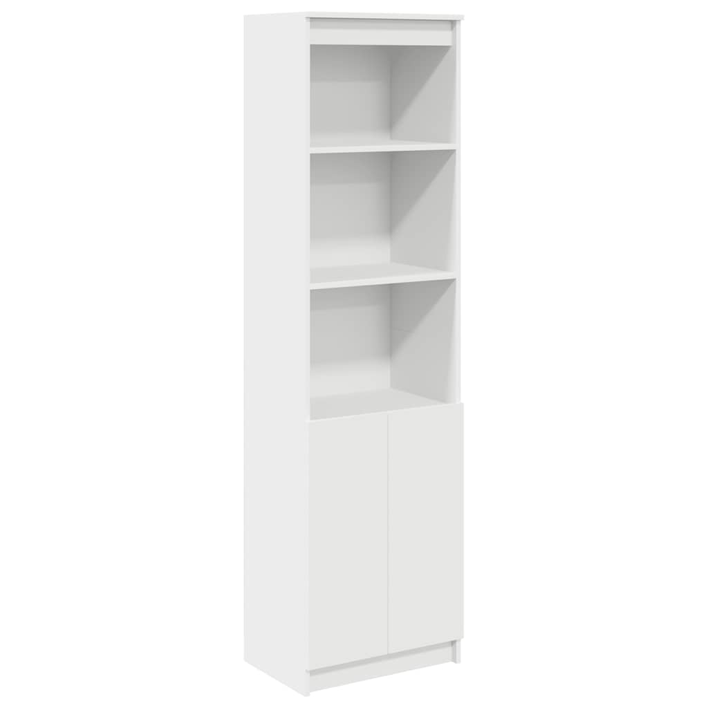 højskab 50x35x180 cm konstrueret træ hvid