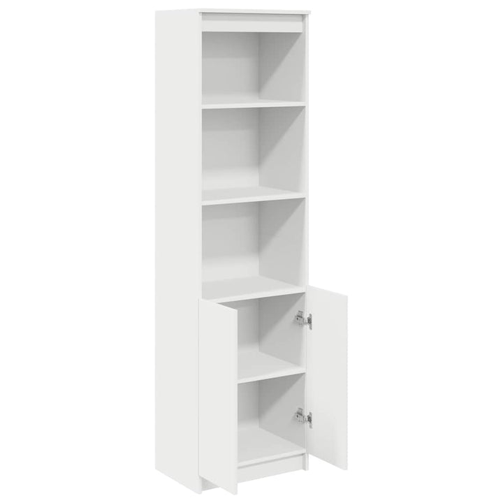 højskab 50x35x180 cm konstrueret træ hvid