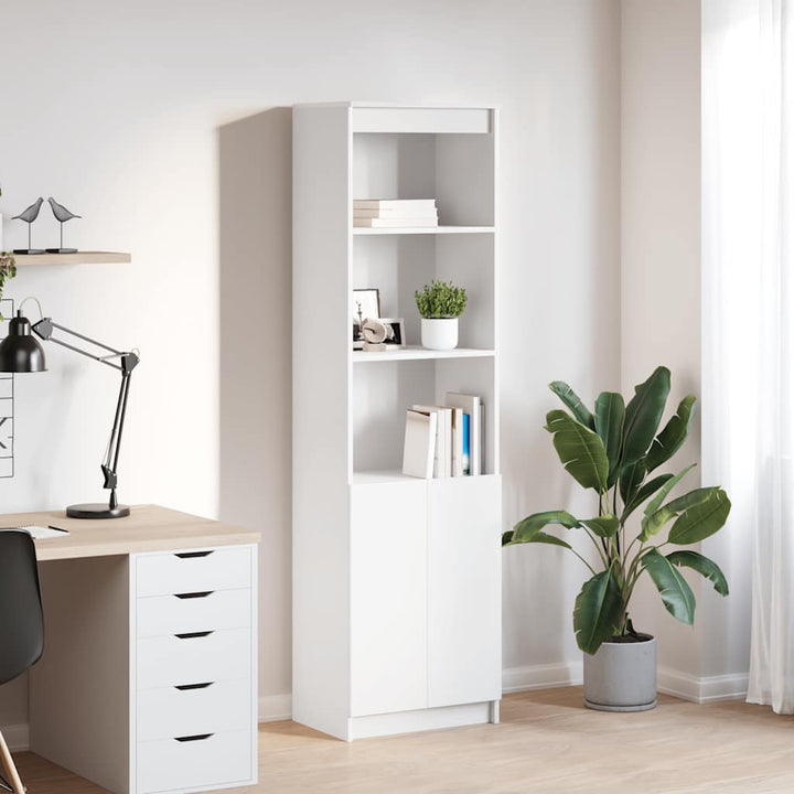 højskab 50x35x180 cm konstrueret træ hvid