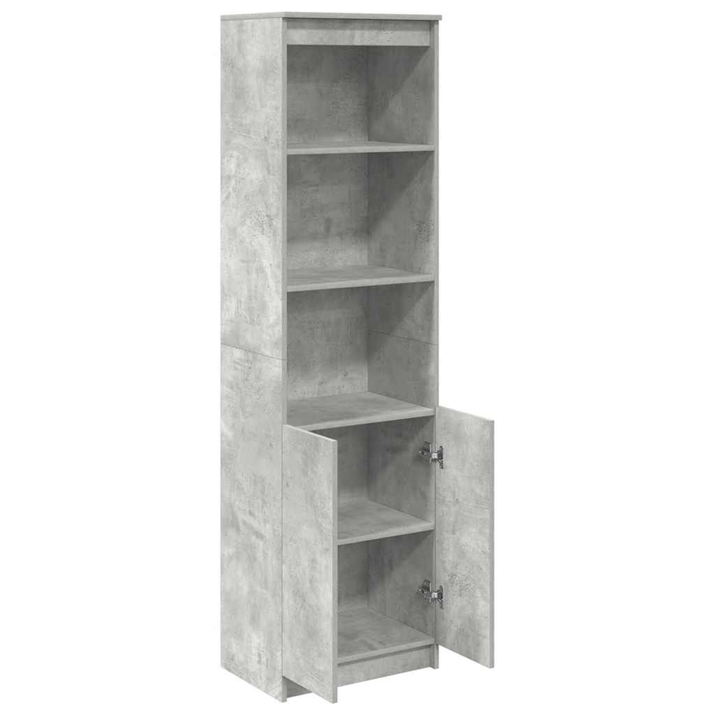 højskab 50x35x180 cm konstrueret træ betongrå