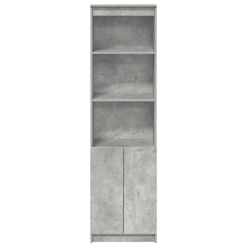 højskab 50x35x180 cm konstrueret træ betongrå