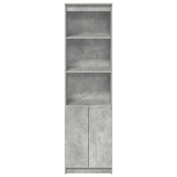 højskab 50x35x180 cm konstrueret træ betongrå