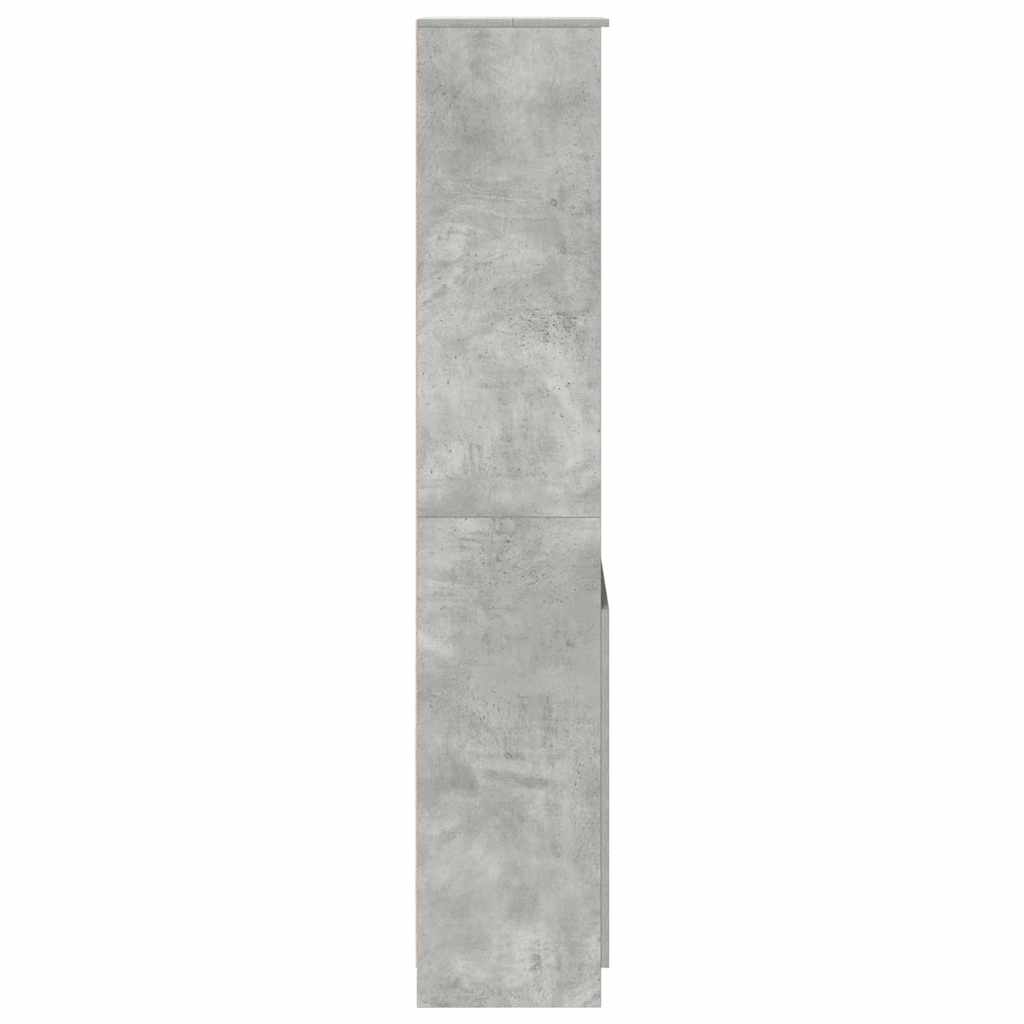 højskab 50x35x180 cm konstrueret træ betongrå