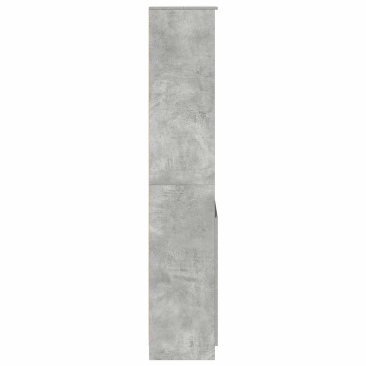 højskab 50x35x180 cm konstrueret træ betongrå