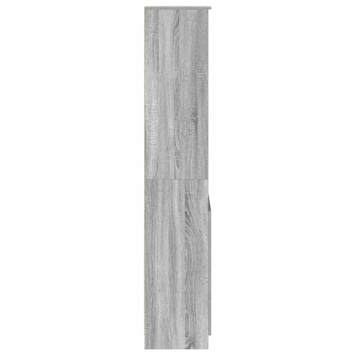 højskab 50x35x180 cm konstrueret træ grå sonoma-eg
