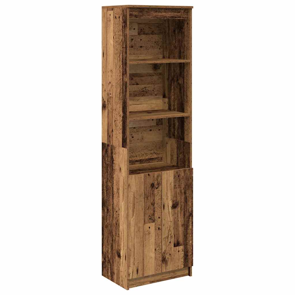 højskab 50x35x180 cm konstrueret træ gammelt træ-look