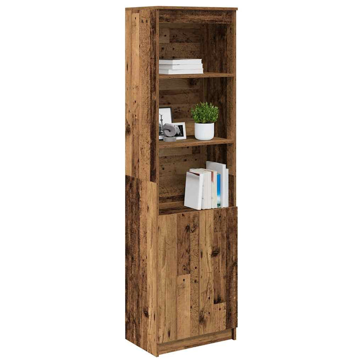 højskab 50x35x180 cm konstrueret træ gammelt træ-look