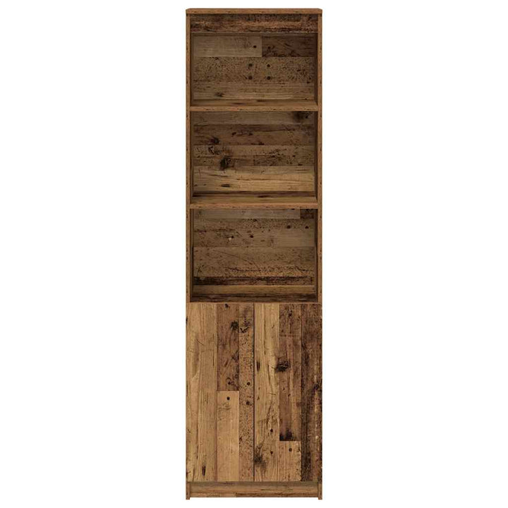 højskab 50x35x180 cm konstrueret træ gammelt træ-look