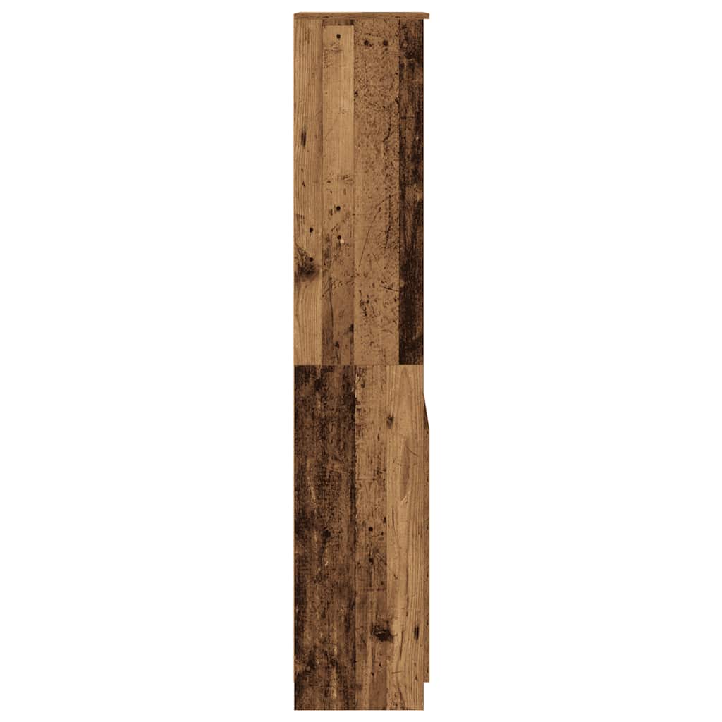 højskab 50x35x180 cm konstrueret træ gammelt træ-look