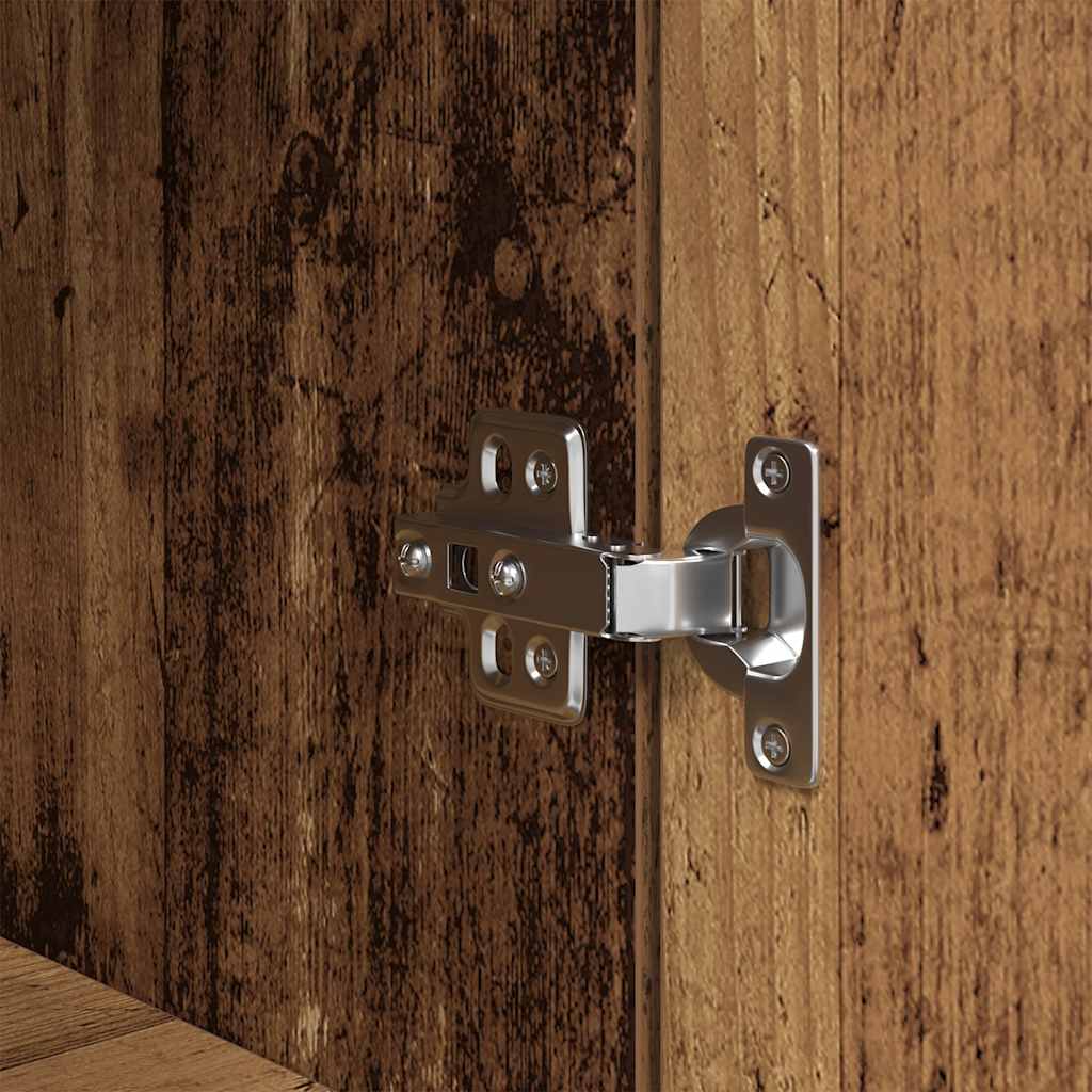 højskab 50x35x180 cm konstrueret træ gammelt træ-look