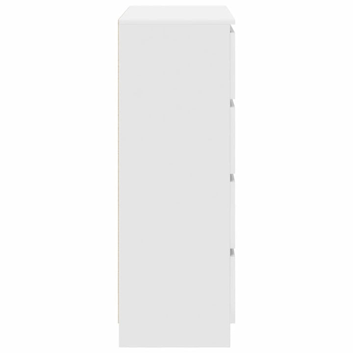 skab 80x35x99 cm konstrueret træ hvid