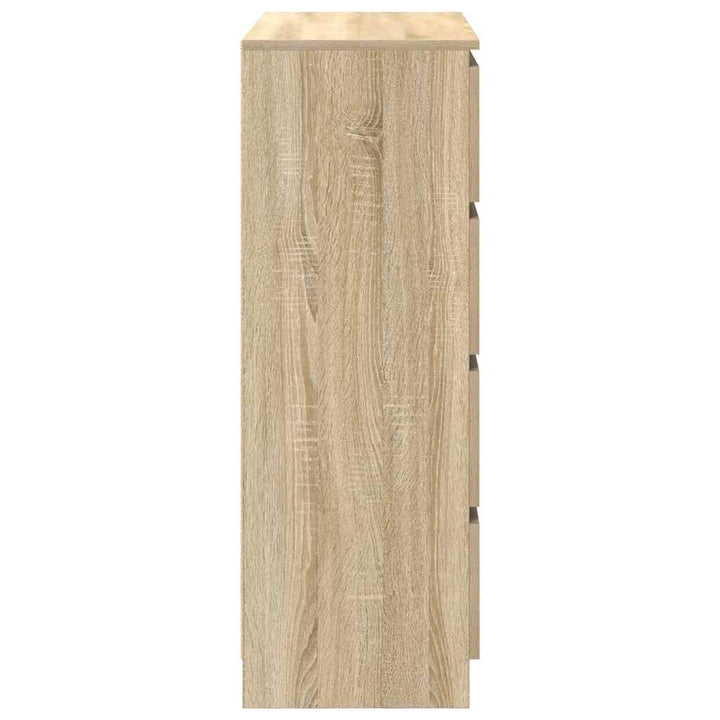 skænk 80x35x99 cm konstrueret træ sonoma-eg