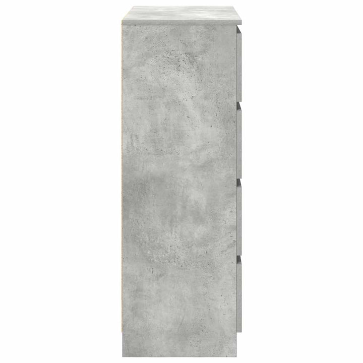 skænk 80x35x99 cm konstrueret træ betongrå