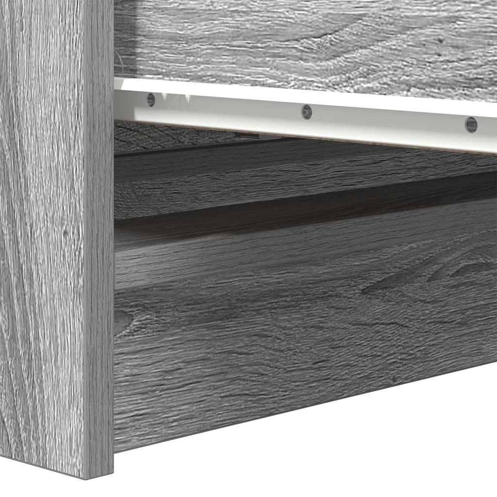 skænk 80x35x99 cm konstrueret træ grå sonoma-eg
