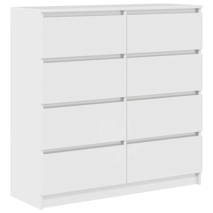 skænk 100x35x99 cm konstrueret træ hvid