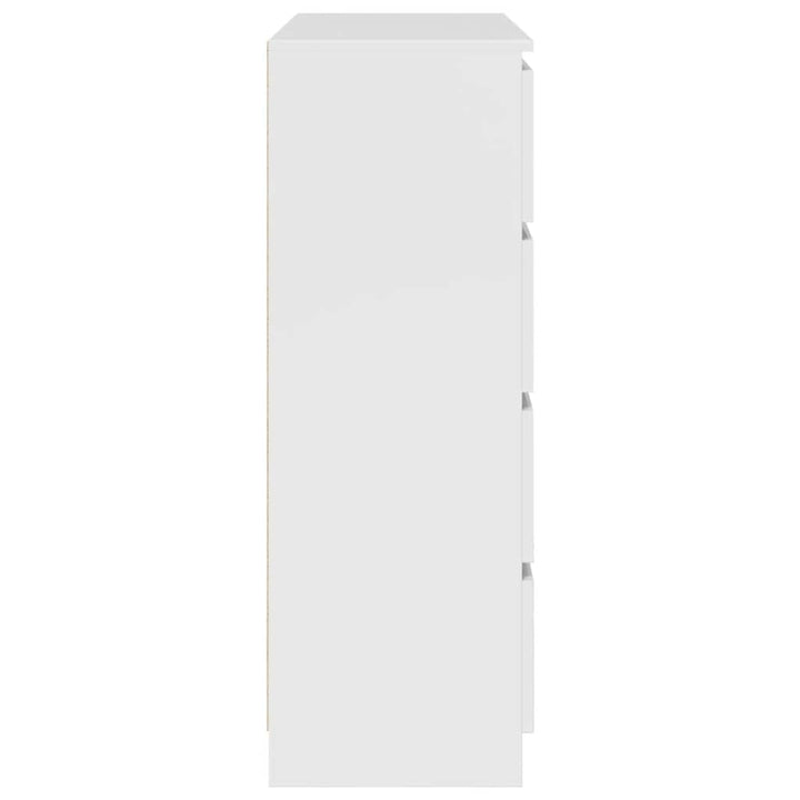 skænk 100x35x99 cm konstrueret træ hvid