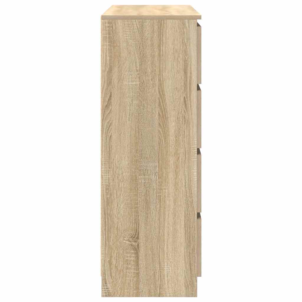 skænk 100x35x99 cm konstrueret træ sonoma-eg