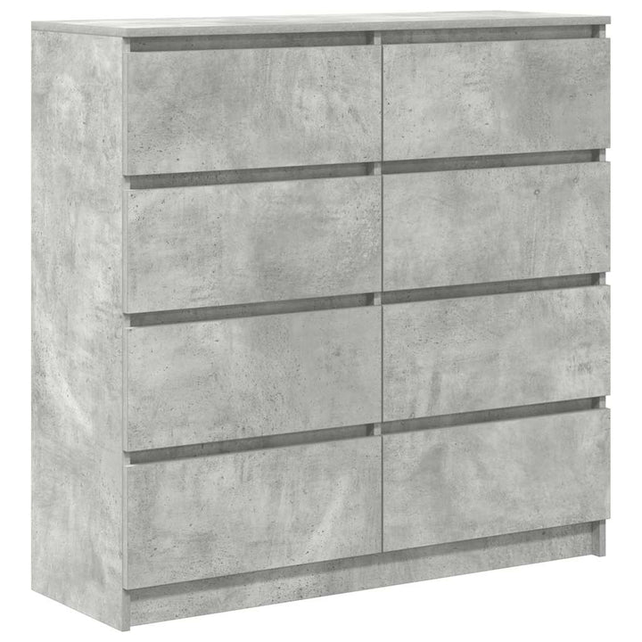 skænk 100x35x99 cm konstrueret træ betongrå