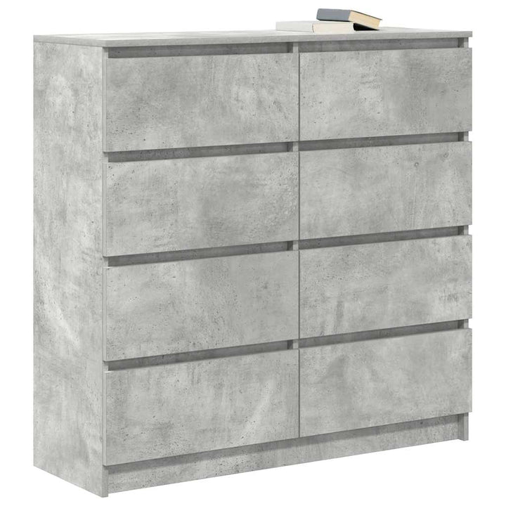 skænk 100x35x99 cm konstrueret træ betongrå