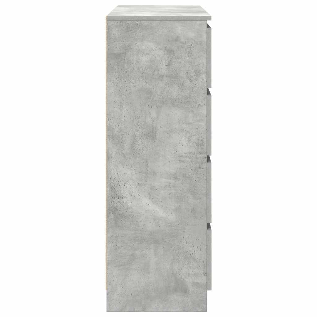 skænk 100x35x99 cm konstrueret træ betongrå