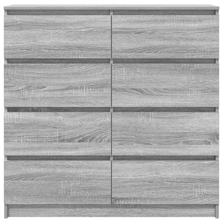 skænk 100x35x99 cm konstrueret træ grå sonoma-eg