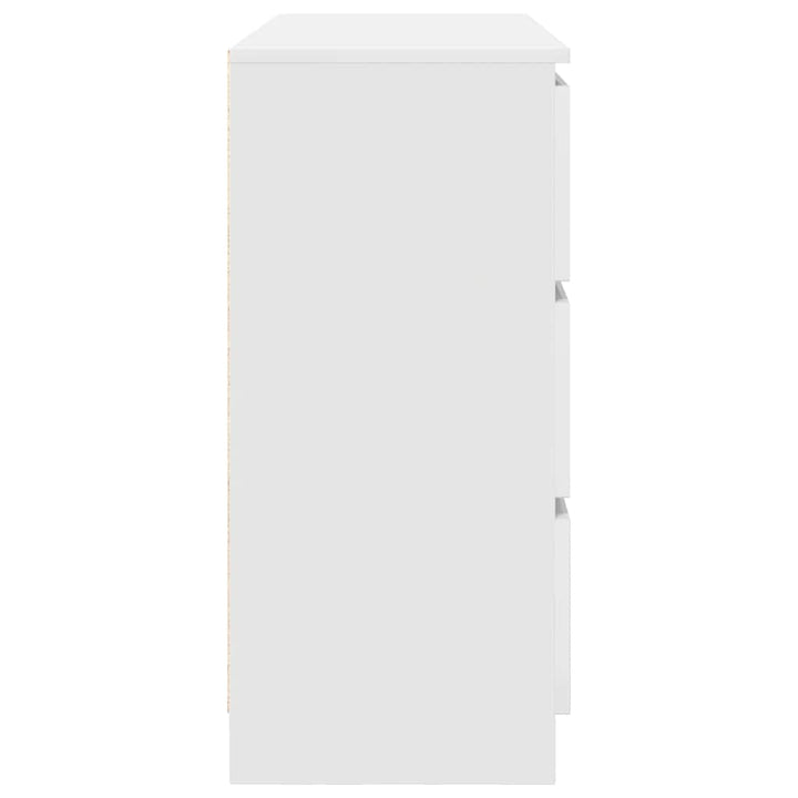 skænk 100x35x76 cm konstrueret træ hvid
