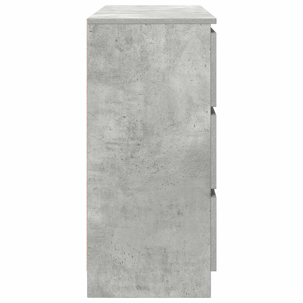 skænk 100x35x76 cm konstrueret træ betongrå