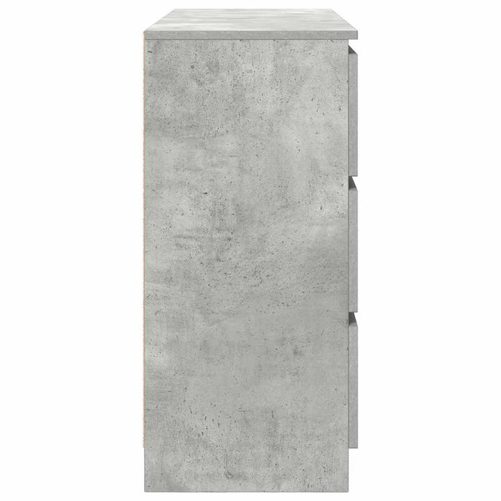 skænk 100x35x76 cm konstrueret træ betongrå