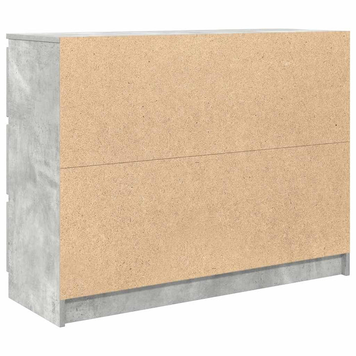 skænk 100x35x76 cm konstrueret træ betongrå