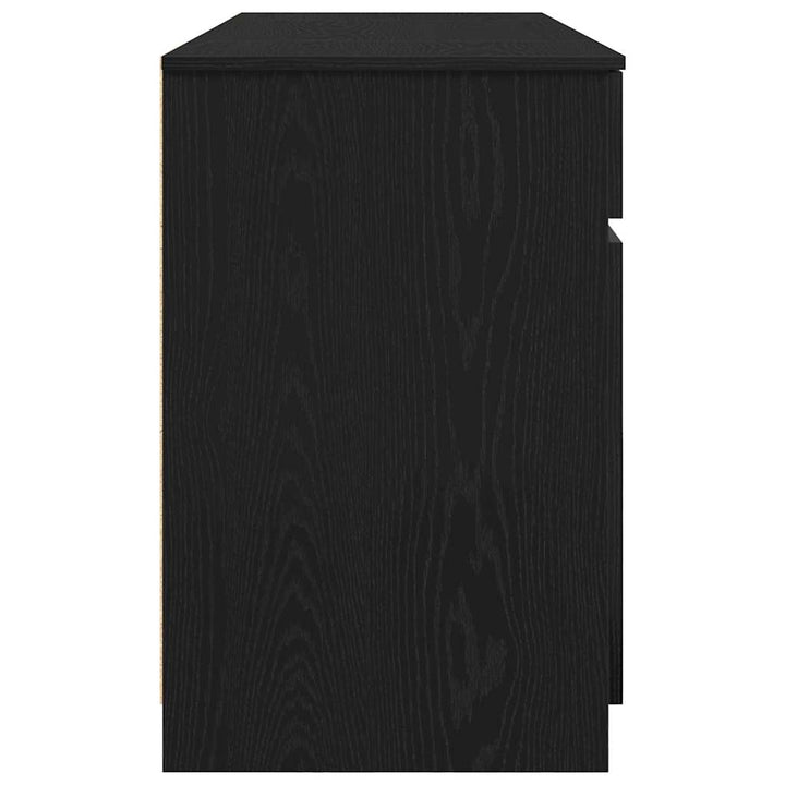 Bord med skuffe Sort eg 140 x 49 x 76 cm Konstrueret træ