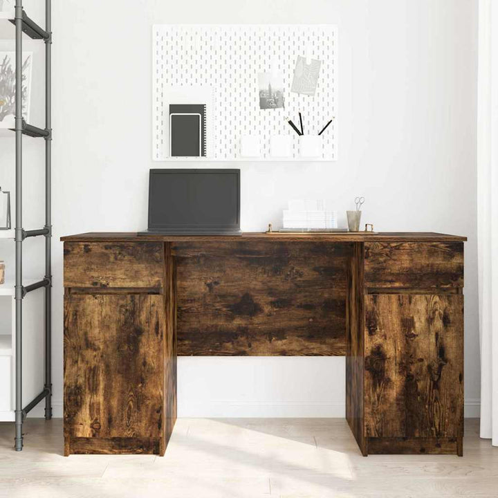 Bord med skuffe Røget eg 140 x 49 x 76 cm Konstrueret træ