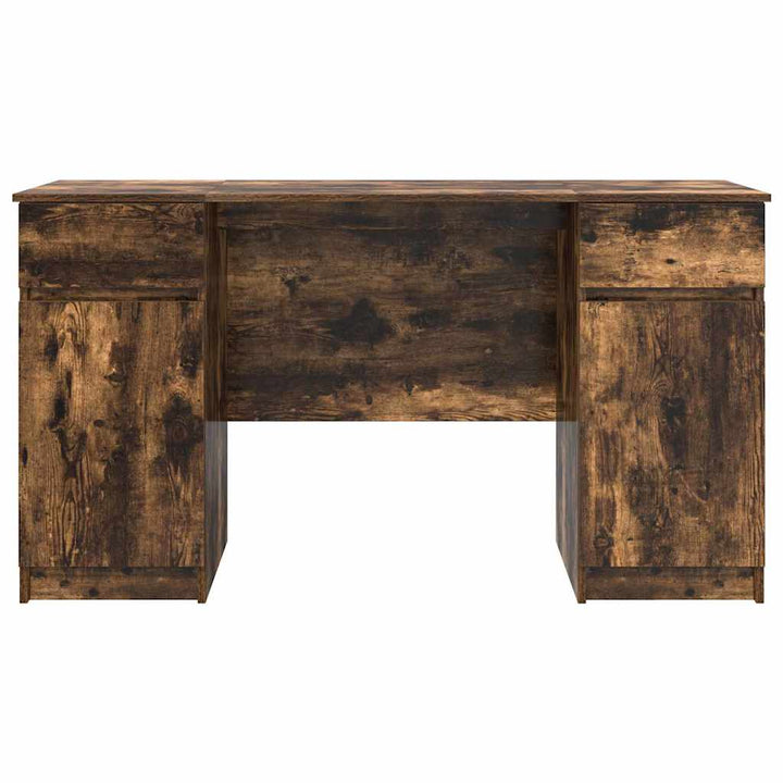 Bord med skuffe Røget eg 140 x 49 x 76 cm Konstrueret træ