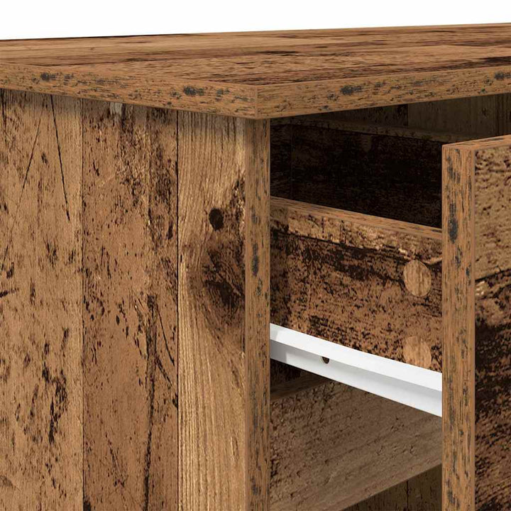 Bord med skuffe Gammelt træ 140 x 49 x 76 cm Konstrueret træ