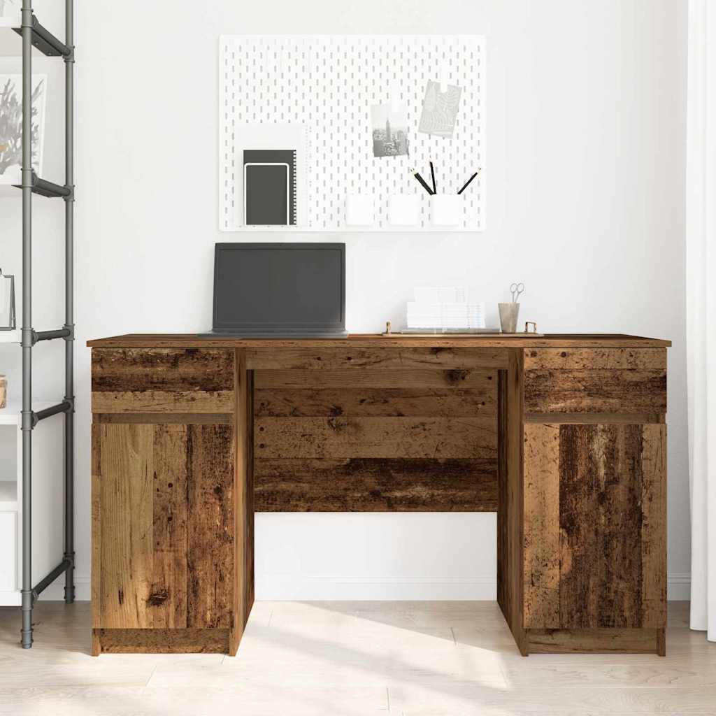Bord med skuffe Gammelt træ 140 x 49 x 76 cm Konstrueret træ