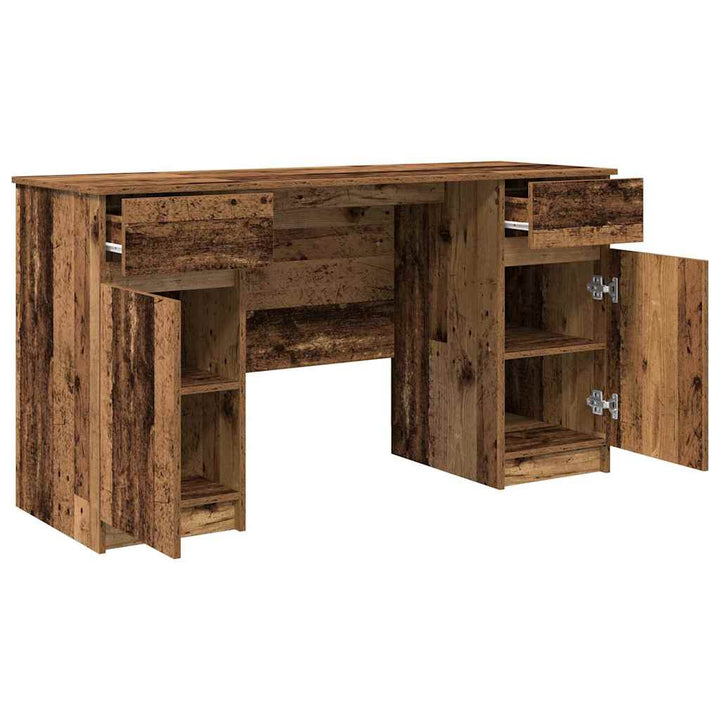 Bord med skuffe Gammelt træ 140 x 49 x 76 cm Konstrueret træ