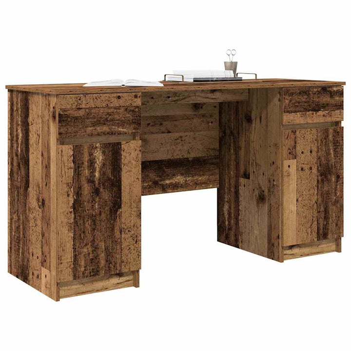 Bord med skuffe Gammelt træ 140 x 49 x 76 cm Konstrueret træ