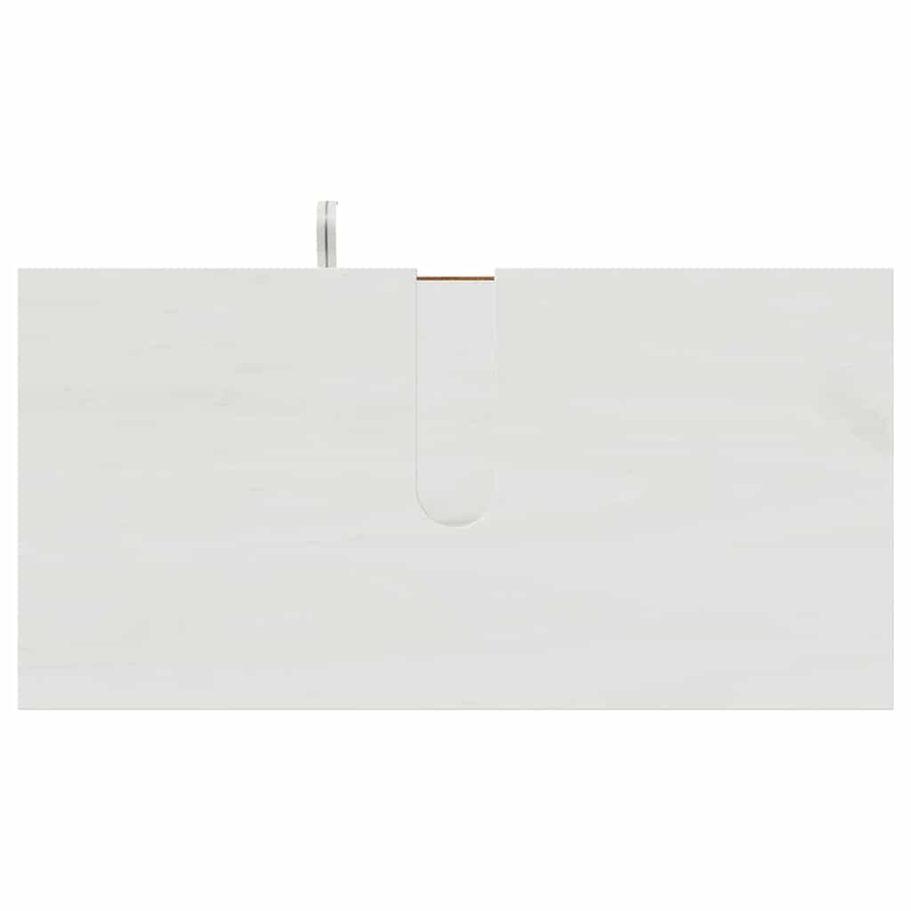 Badeværelsesmøbel sæt med dør 3 pcs antik hvid 37 x 34 x 110 cm