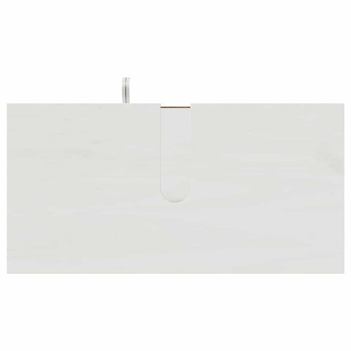 Badeværelsesmøbel sæt med dør 3 pcs antik hvid 37 x 34 x 110 cm